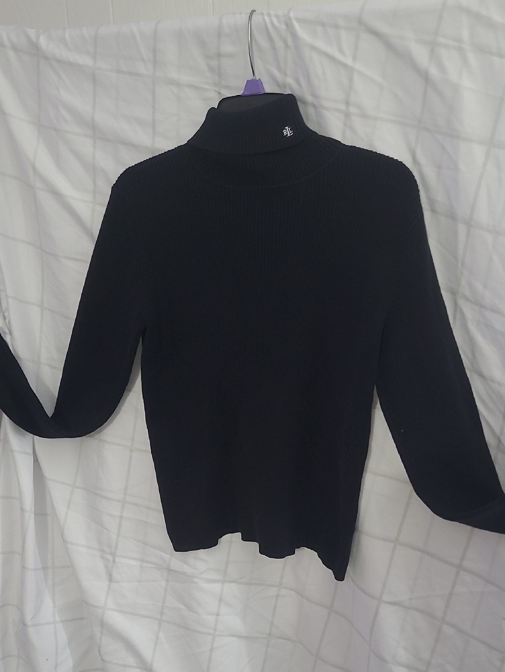 Lauren Ralph Lauren Blavk Turtle Neck Sweater Womens Size M